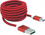 Sbox USB->Micro USB M/M 1.5m USB-10315R red