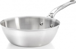 De Buyer Affinity Saut&eacute; Pan Stainless Steel curved 24 cm