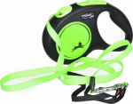 TRIXIE Flexi Automatic leash New Neon S tape 5 m Col. zielony