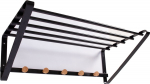 Wall rack FOREST 60x33x20cm, black