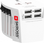 SKROSS World Adapter MUV USB - Netzteil - 24 Watt - 4.8 A - 4 Ausgabeanschlussstellen (USB)