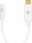 Kabel Nedis Nedis CCBW65950WT015 kabel audio 0.15 m 3.5mm USB Type-C White