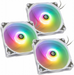 Bitspower Notos RGB PWM L&uuml;fter, 120mm - wei&szlig;, 3er-Pack