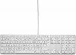 Keyboard LMP Large Font USB Keyboard 110 keys wired USB keyboard with 2x USB and aluminum upper cover - French AZERTY