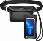 Spigen Case + waterproof sachet Spigen A621 Universal Waterproof Case & Waist Bag Black