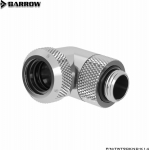Barrow Multi-Link Adapter Connection 90 Grad G1/4 Zoll AG auf 14mm AD Hardtube - drehbar, silber