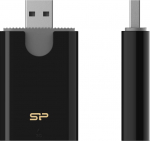 Silicon Power m&auml;lukaardilugeja Combo USB 3.2, must