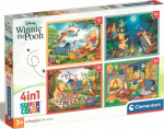 Clementoni CLE puzzle 4w1 SuperKolor Winnie the Pooh 21514