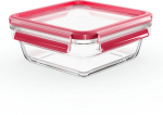 Emsa Clip&Close Glass Food Container 0.8 L red