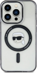 Karl Lagerfeld IML Karl`s Head MagSafe Back Case for Apple iPhone 15
