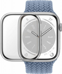 Kaitseklaas raamiga Apple Watch Series 9 / 8 / 7 (41mm), l&auml;bipaistva &auml;&auml;rega, eemaldatav, D3O, PanzerGlass