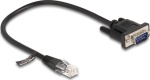 DELOCK Kabel RJ45 Stecker zu Seriell RS-232 D-Sub 9 Stecker