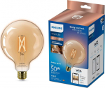 Philips Smart filament amber E27 G125 7 W (50 W), WW-CW