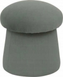 Atmosphera Round pouffe with storage NOA, mushroom, &Oslash; 37 cm
