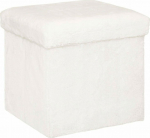 Atmosphera Ezzio storage pouffe, boucle effect material, wys. 38 cm