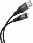 Kabel USB Hoco USB-A - Lightning 1 m Czarny (6931474710529)