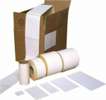 Vrige Termoetiket with print white ECO* 100x150mm 450stk/rul &oslash;25mm m. perf. White 1x1x1mm (450EA)