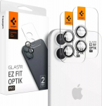 Spigen SPIGEN OPTIK COVER PRO GLAS.TR &rdquo;EZ FIT&rdquo; CAMERA PROTECTOR 2-PACK IPHONE 16 / 16 PLUS CRYSTAL CLEAR
