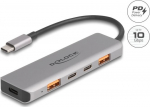 Delock Hub - 10 Gbps, Power Delivery 95 Watt