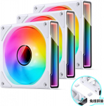 Jonsbo ZK-120W PWM L&uuml;fter, A-RGB - 120mm, wei&szlig;, 3er-Pack