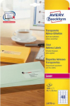 Zweckform laser label 45.7 x 25.4 mm transparent paper