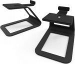 ?KAU KANTO AUDIO ELEVATED DESKTOP SPEAKER STANDS FOR MIDSIZE SPEAKERS - BLACK (PAIR)