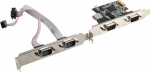 Lanberg Karta PCI Express - COM 9Pin x4 + herrings Low Profile