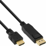 Cable InLine DisplayPort - HDMI 2m czarny (17182)