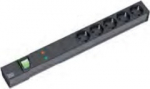 Bachmann power strip (Rack - mountable) - output terminals: 6 - 1U - 48.3 cm (19")