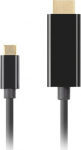 Lanberg kabel USB-C - HDMI M/M 1.8m 4K 60Hz czarny