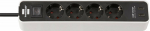 Brennenstuhl Power strip Ecolor 4fach USB C 15.5 ws/sw
