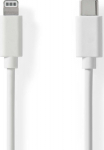 Nedis CCGL39650WT10 Lightning Kabel USB 2.0 - - Digital/Data - Kabel - Digital/Data