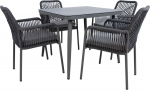 Garden furniture set HELA table and 4 chairs