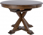 Dining table JAMES D106+46xH76cm, rustic oak