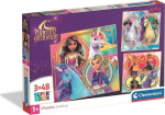 Clementoni Puzzle 3x48 Super Color Unicorn Academy