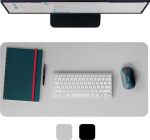 Leitz leather-covered mouse pad, 70 x 36 cm, harmaa