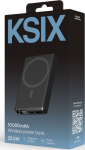 Ksix Magnetic Powerbank 10000 mAh 22.5W, Black