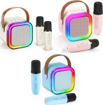 Blackmoon K12 Karaoke Bluetooth speaker with 2 microphones RGB (Mix colors)