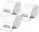 Olympia Label roll for PM220 3er Pack weiss