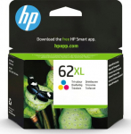 HP INK CARTRIDGE NO 62 XL C/M/Y, BLISTER