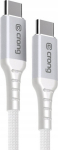 Kabel USB Crong Armor Link - Kabel 100W PD 5A USB-C do USB-C 200cm (white)