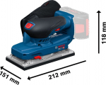 BOS Bosch GSS18V-18 Schwingschleifer