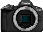 Canon EOS R50 + RF-S 18-45mm + RF 75-300mm - APS-C 24.2 | LCD Touch 3"| DIGIC X | Filmy 4K 30p | Dual Pixel CMOS AF II | Microphone socket 3.5 mm | USB Charging | Wifi | BT |