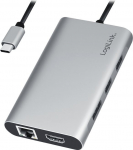 LogiLink USB-C Hub, 7-Ports, USB 3.2 Gen 1, 7x USB-A Alu