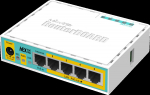 MikroTik RouterBOARD hEX PoE lite with, 650MHz CPU, 64MB RAM, 5xLAN