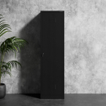 Jan Nowak Metal utility cabinet AGNES, 500 x 1850 500 mm, czarna