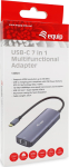 Equip Adapter USB-C->2xHDMI/RJ45/2xUSB-A/USB-C3.2 St/Bu grau