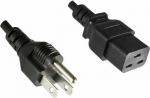 MicroConnect Power Cord US - C19 1.8m, Power US Type B to C19