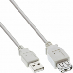 Cable USB InLine USB-A - USB-B 3 m Szary (34603X)