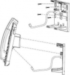 Avaya Wall Mount Kit for, J139/J159/J169/J179 IP Phone